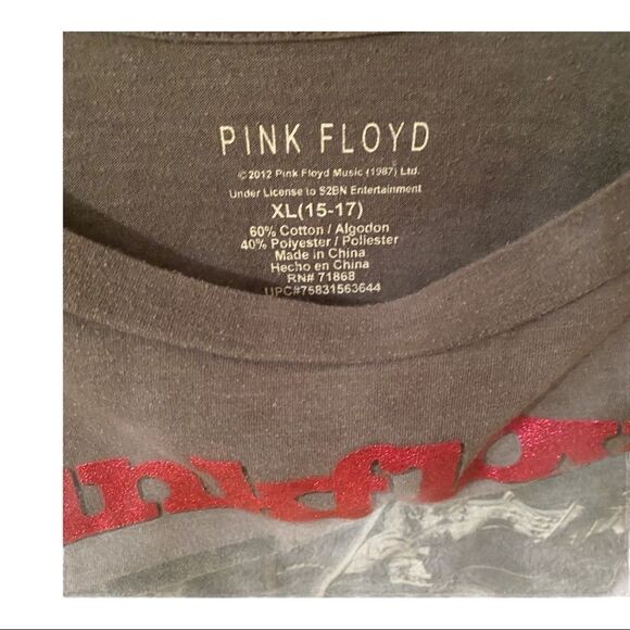 Pink Floyd 2012 Women’s Cotton Top Sz XL - Picture 3 of 3